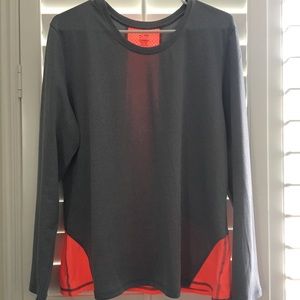 Grey & Coral Active Wear Long Sleeve